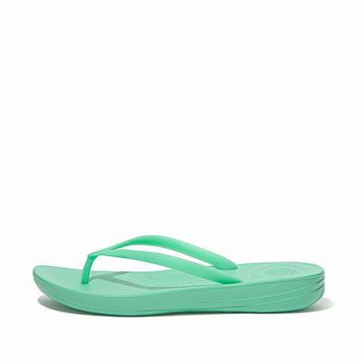 Fitflop Women's IQUSHION Ergonomic Flip Flops - Mint Green, JQ0925847